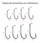JP Cartela Anzol 4330 Aço Niquel Jaú Pesca