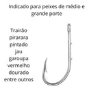 JP Cartela Anzol 4330 Aço Niquel Jaú Pesca
