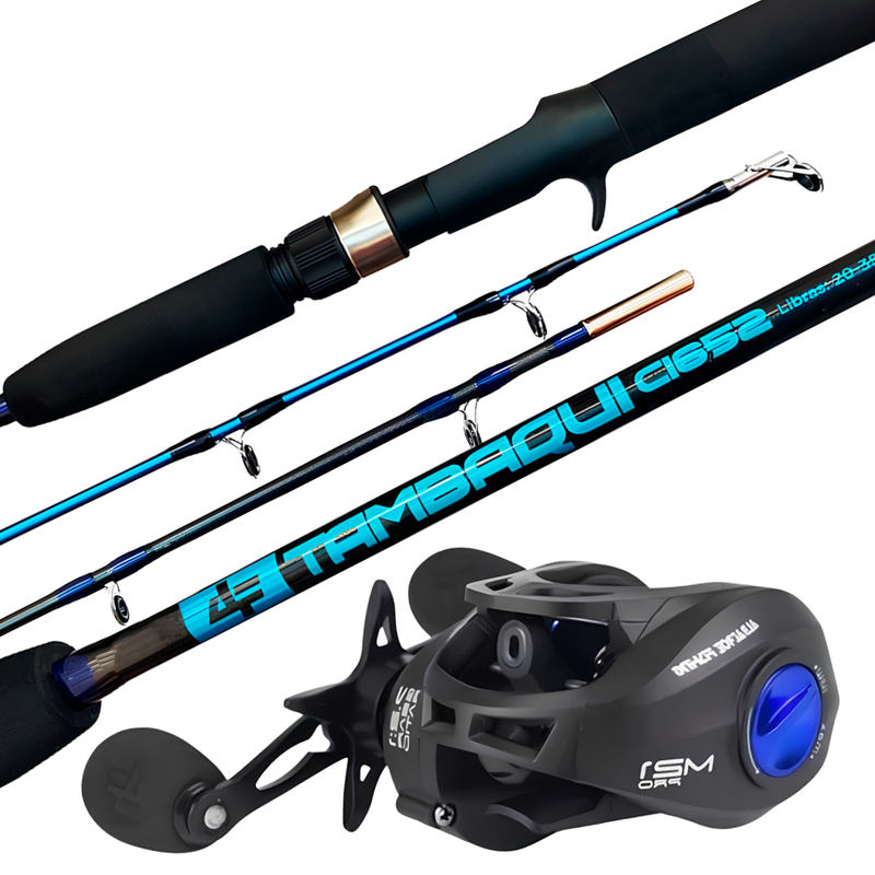 Kit de Pesca Vara 1,65m 30lbs + Carretilha M21 PRO Esquerda