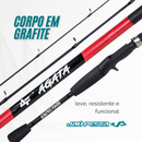 Kit de pesca Vara Agata 1,65mts e Carretilha BRONX 11000 Esquerda e Linha
