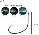 Caixa Anzol Wide Gap Black Nickel Marine Sports