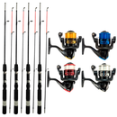 Kit de Pesca 04 Vara 2P 1,50 mts + Molinete Jaú Pesca