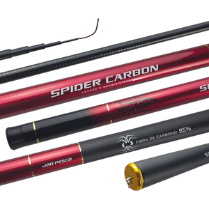 Vara Telescópica Spider 95% Carbon - Jaú Pesca