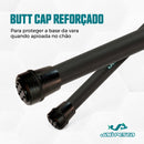 Kit 01 Vara Telescópica Gomo Longo JP Traira 6,00m Verde Jaú Pesca e Ace