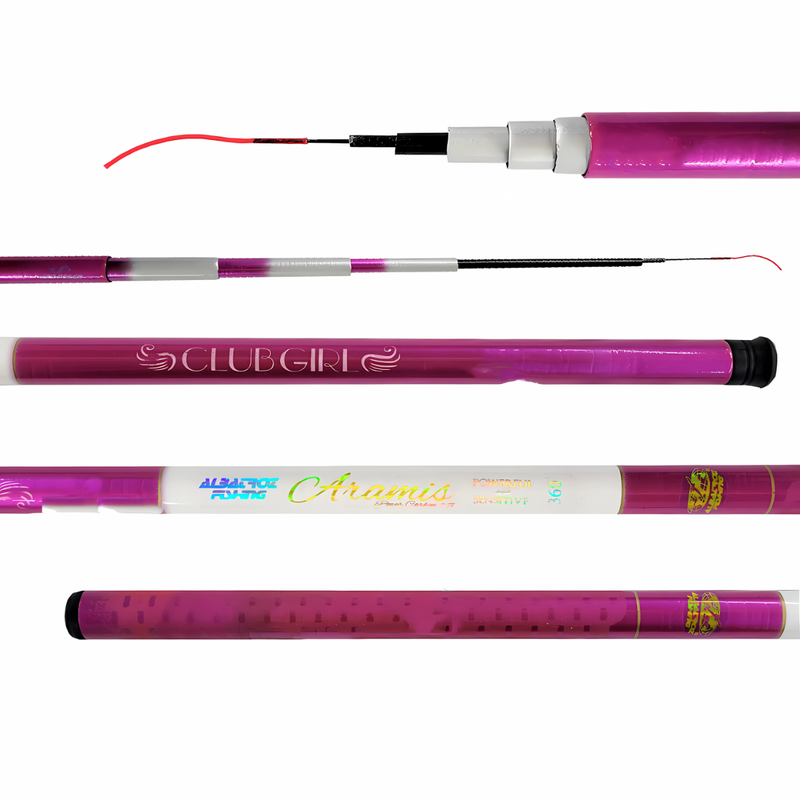 Kit 2 Varas Telescópica lisa CLUBE GIRL 2,70 mts e acessorios