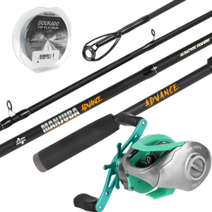 Kit Tamba Vara 2,40m 50Lbs e Carretilha BG e Linha Mono
