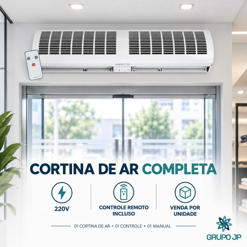 Cortina de Ar 120cm com Controle Remoto 220V - Agratto
