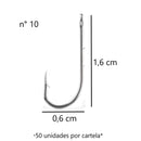 JP Cartela Anzol 4330 Aço Niquel Jaú Pesca