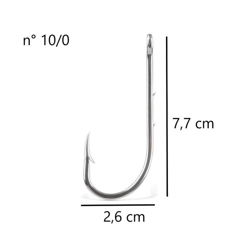 JP Cartela Anzol 4330 Aço Niquel Jaú Pesca