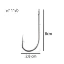 JP Cartela Anzol 4330 Aço Niquel Jaú Pesca