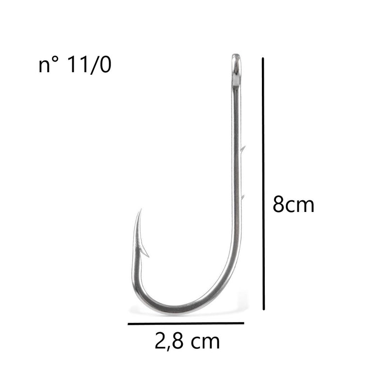JP Cartela Anzol 4330 Aço Niquel Jaú Pesca