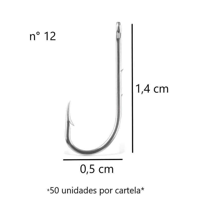 JP Cartela Anzol 4330 Aço Niquel Jaú Pesca
