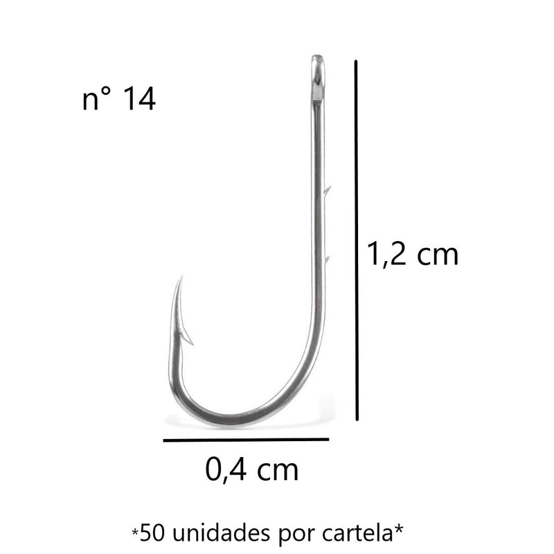 JP Cartela Anzol 4330 Aço Niquel Jaú Pesca