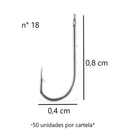 JP Cartela Anzol 4330 Aço Niquel Jaú Pesca