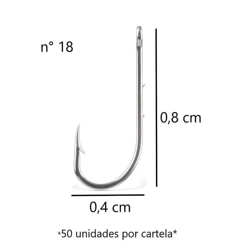 JP Cartela Anzol 4330 Aço Niquel Jaú Pesca