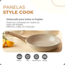 Kit Cozinha 12pçs Conjunto Panelas Style Cook + Utensílios De Silicone  Marmol - Mimo Style