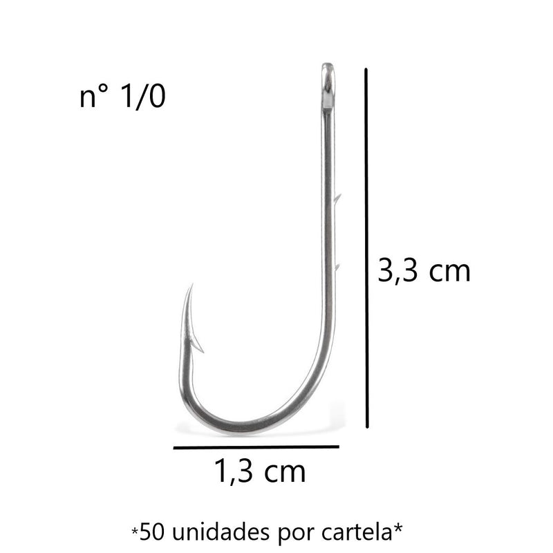 JP Cartela Anzol 4330 Aço Niquel Jaú Pesca