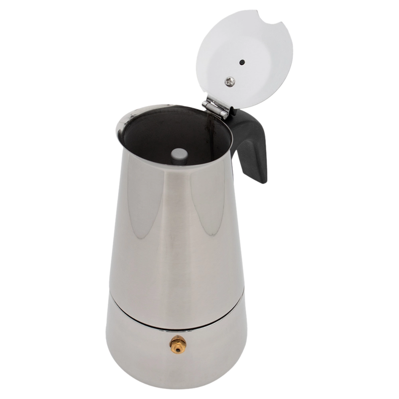 Cafeteira Aço Inox 6 Xicaras  - Mimo Style