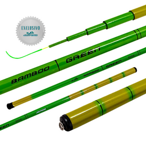 Vara Telescópica JP Bamboo Strong Green Jaú Pesca