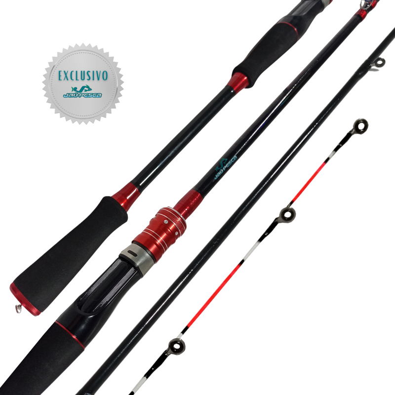 Vara Molinete JP Ultra Light Carbon 12 lbs 2 Partes Jaú Pesca