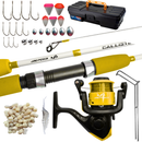 Kit Pesca (Milhão) Vara 2 Partes Molinete e Acessórios Meli Pesca Jau