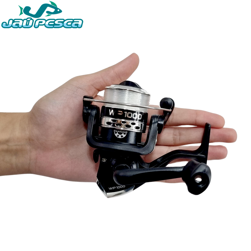 Kit de Pesca 04 Vara 2P 1,50 mts + Molinete Maleta e Saquinho Albatroz