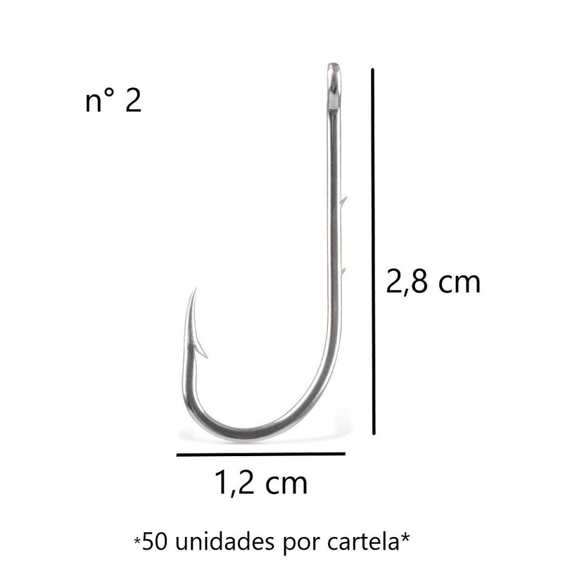 JP Cartela Anzol 4330 Aço Niquel Jaú Pesca
