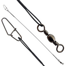 Cartela Chicote Leader Black 5un — Marine Sports