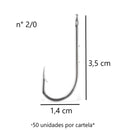 JP Cartela Anzol 4330 Aço Niquel Jaú Pesca