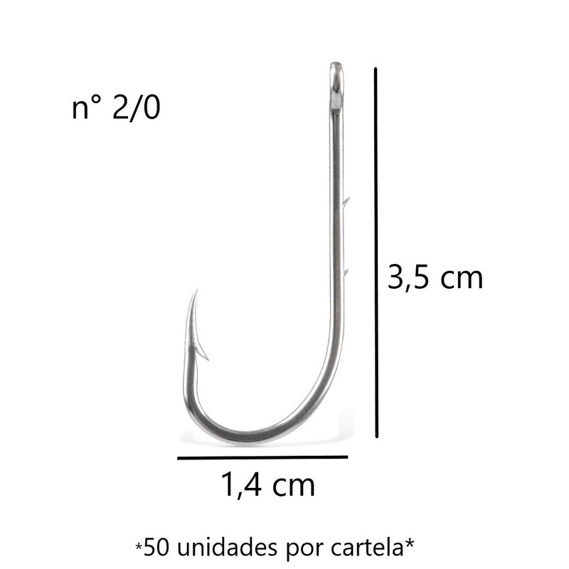 JP Cartela Anzol 4330 Aço Niquel Jaú Pesca