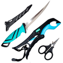 Kit Acessorios Jaú Pesca Alicate Tesoura + Fileteira