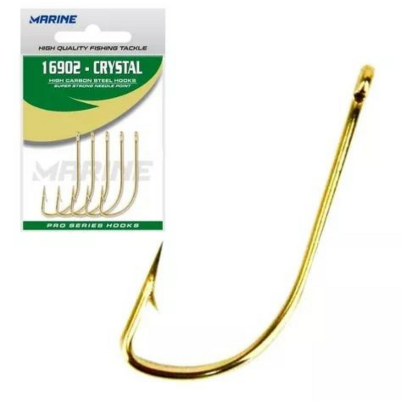 Cartela Anzol Crystal Gold 16902 - Marine Sports