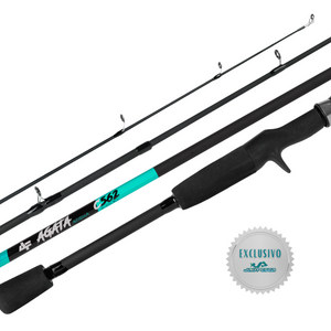 Vara Carretilha Agata 6-12lbs 2 Partes Albatroz Fishing
