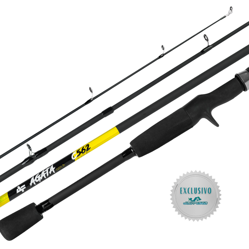 Vara Carretilha Agata 6-12lbs 2 Partes Albatroz Fishing