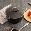 Caçarola Inox com Tampa de Vidro Black Rock 24 cm 4,1 L – Mimo Style
