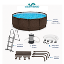 Piscina Estruturada Prestige 9.150L com Escada  - Bestway