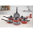 Kit Cozinha 17pçs Conjunto de Panelas Style Cook Marsala + Utensílios EcoKitchen + Luva  Silicone