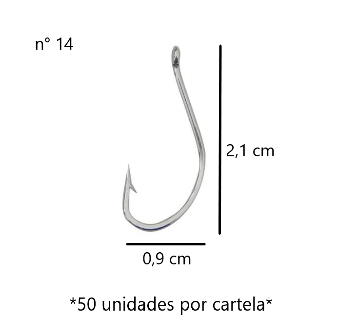 Caixa Anzol Maruseigo Niquel Marine Sports