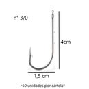 JP Cartela Anzol 4330 Aço Niquel Jaú Pesca