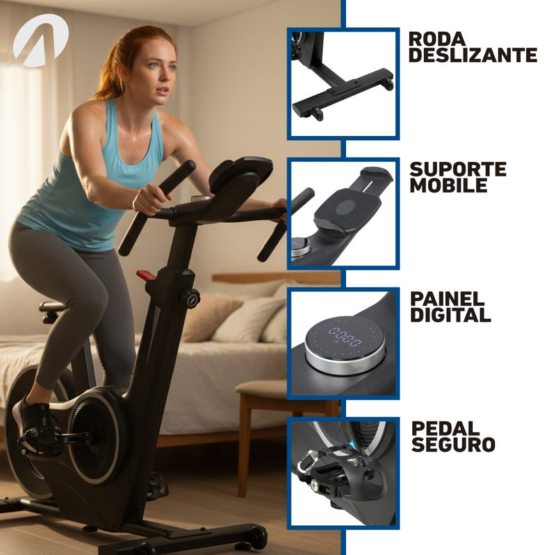 Bike Spinning 8Kg BSP8  Magnética com Bluetooth Acte