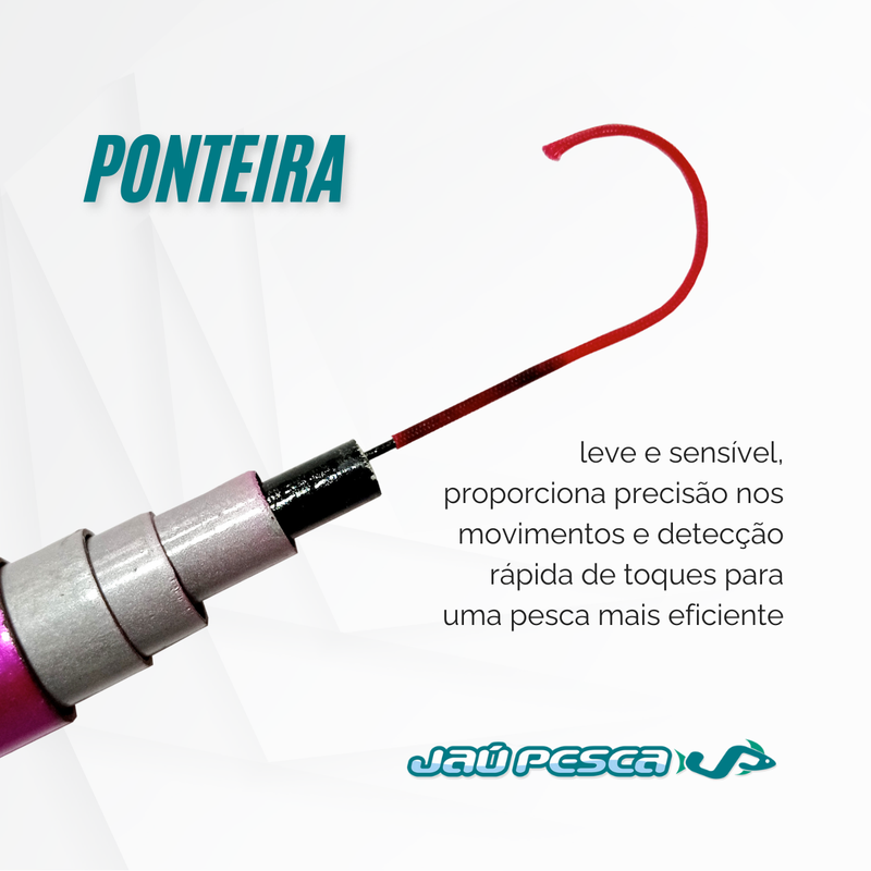 Kit 2 Varas Telescópica lisa CLUBE GIRL 2,70 mts e acessorios