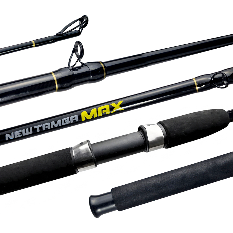 Kit Vara New Tamba Max 30-60lbs 2,40 + Molinete Austin 5000 - Jaú Pesca - Preto