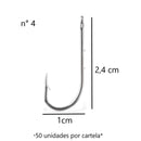 JP Cartela Anzol 4330 Aço Niquel Jaú Pesca