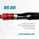 Vara Molinete JP Ultra Light Carbon 12 lbs 2 Partes Jaú Pesca