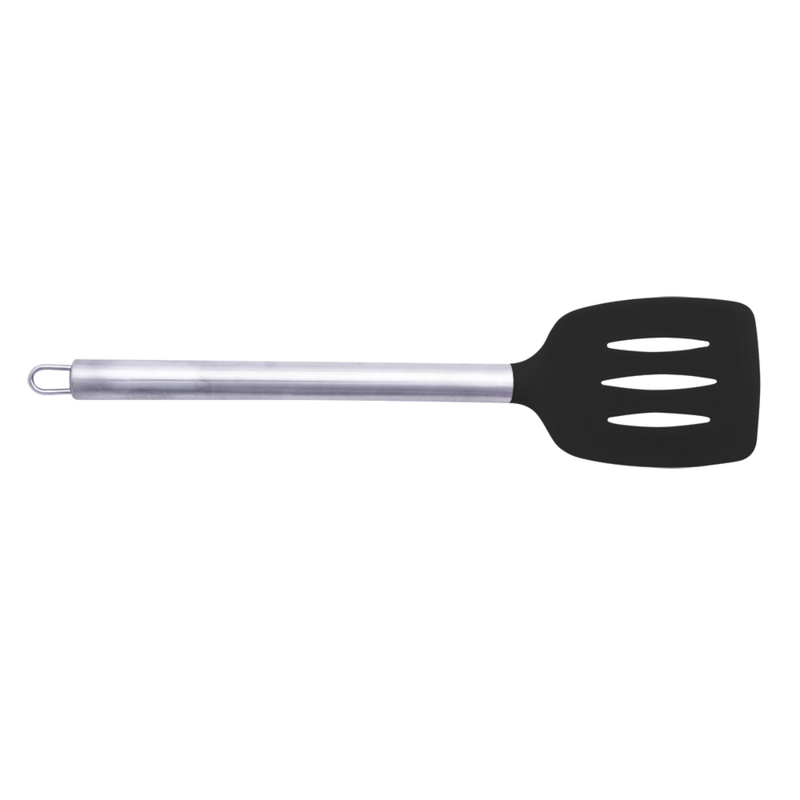 Espátula Vazada 35cm Silicone PT - Mimo Style