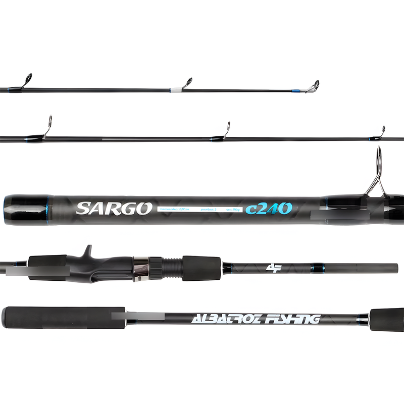 Vara Carretilha SARGO C2403 2,40 mts 3 Partes Albatroz Fishing