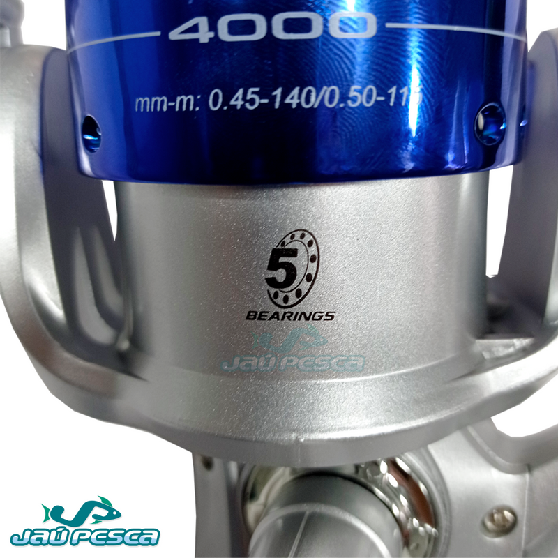 Molinete Marine Neo Plus Lagoon 4000 5 Rolamentos 5.2:1