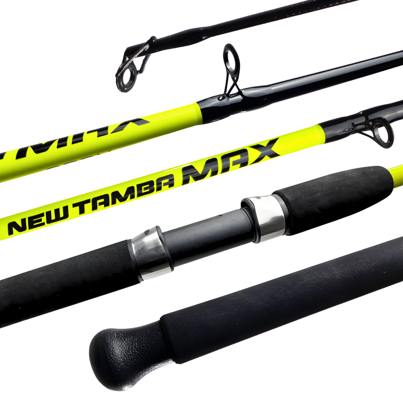 Kit Vara New Tamba Max 30-60lbs 2,70 + Molinete Frost 6000 - Jaú Pesca - Verde Neon