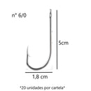 JP Cartela Anzol 4330 Aço Niquel Jaú Pesca