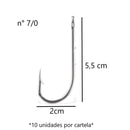 JP Cartela Anzol 4330 Aço Niquel Jaú Pesca